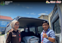 Kejaksaan Negeri Palu Melaksanakan Pengembalian Barang Bukti