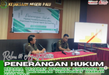 Penerangan Hukum kepada Pejabat Pembuat Komitmen (PPK) pada Organisasi Perangkat Daerah Se-Kota Palu