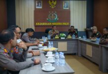Kajari Palu Terima Kunjungan Silaturahmi Kapolresta Palu, Perkuat Sinergi Penegakan Hukum